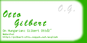 otto gilbert business card